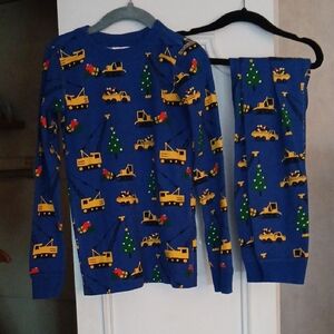 Kids Blue Construction Pajamas